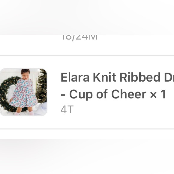 NWT Cheeky Plum Cup of Cheer Elara Knit Dress Snowmen 4T (mislabeled tag) - Picture 4 of 16